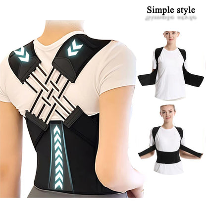 Attelle de posture dorsale pour femmes, ceinture de soutien dorsal respirante, épaule réglable pour étudiants et enfants