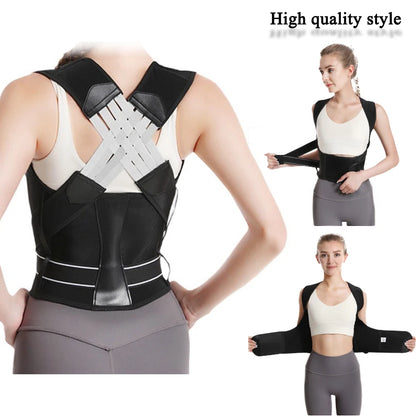 Attelle de posture dorsale pour femmes, ceinture de soutien dorsal respirante, épaule réglable pour étudiants et enfants